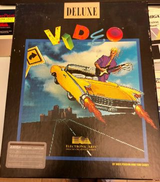Deluxe Video V1.  0 Ea Electronic Arts For Commodore Amiga 1986