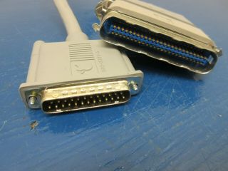 Apple DB25 to C50 SCSI Cable - 590 - 0305 - B w/ Apple Terminator 590 - 0304 - A 3
