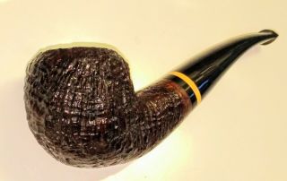 Shure Wood Chubby Rhodesian Pipe By Colin Rigsby Hand Made Usa Ring Grain