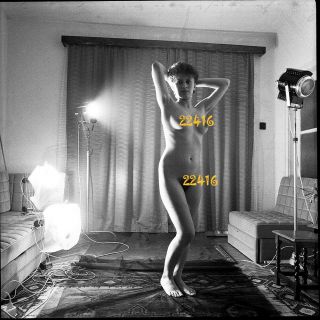Nude Girl In Strange Light,  Vintage Fine Art Negative,  1970 