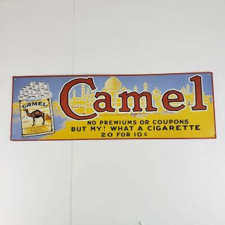 Camel Cigarettes Vintage Sign 23.  5 