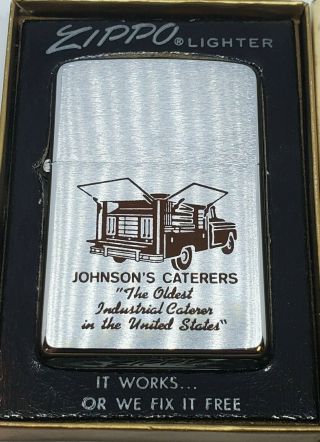 Vintage 1970 Zippo Lighter Advertising Johnson 