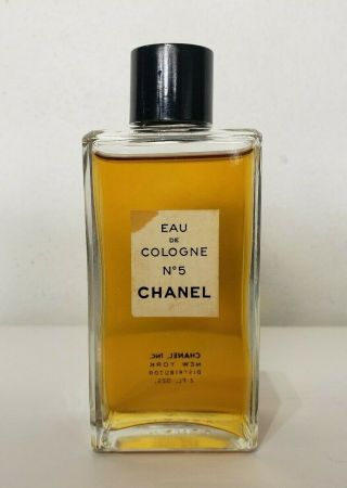 Chanel No 5 - - Vintage Eau De Cologne - - 2oz Bottle,  90 Full