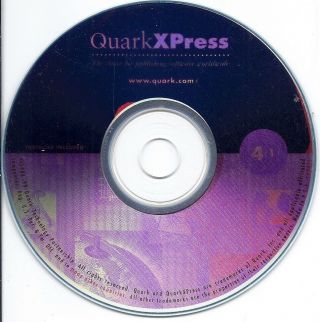Vintage Software - Quarkxpress 4.  1 Mac Cd W/ Serial Number And Activation Number