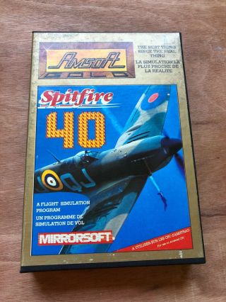 Spitfire 40 By Mirrorsoft,  Boxed - Amstrad Cpc -