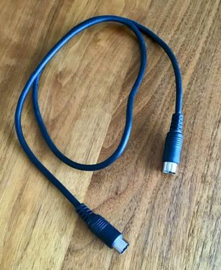 Commodore 64 Serial Cable For 1541 Disk Drive,  Or Printer (black)