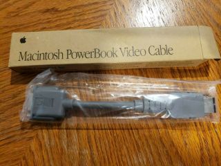 Vintage Apple Macintosh Powerbook Video Cable Box Laptop 590 - 0831 - A