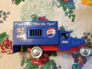 Vintage Pepsi Cola Hits The Spot Paddy Wagon Truck Back Doors Open