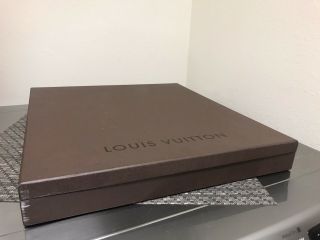 Vintage Louis Vuitton Box Brown Empty 17.  5”x19”x2.  5 "