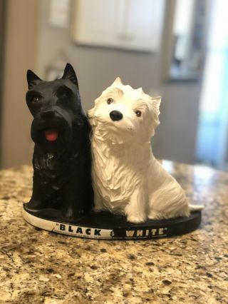 Vintage Scottie Black & White Scotch Whiskey Whisky Display Dogs Terriers
