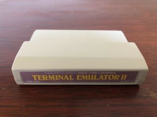 Terminal Emulator Ii Ti - 99/4a Command Module Telecomm Cartridge - Phm 3035 1982