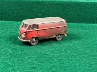 Vintage Solido 1:43 Volkswagen Vw Kombi Van Made In France Patina Rare