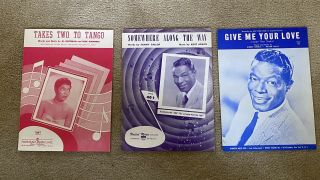 Vintage Sheet Music Nat King Cole Pearl Bailey Give Me Your Love Etc.
