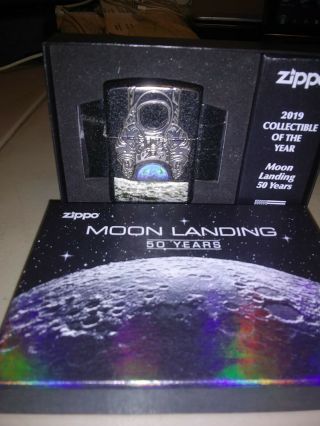 2019 Zippo Collectible Of The Year 50th Anniversary Of The Moon Landing