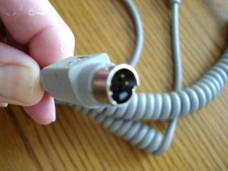 Vintage Apple Macintosh Keyboard Cable ADB 4 - pin Male Connectors 6ft 2