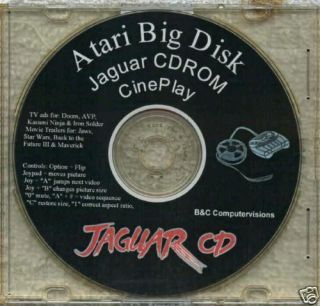 Big Disk Cdrom Atari Jaguar Test