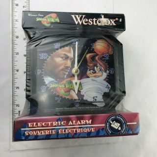 Vtg 1996 Westclox Warner Bros Space Jam Michael Jordan Electric Alarm Clock
