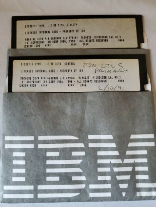 Ibm Machine 3174 Diskettes 1.  2 Mb
