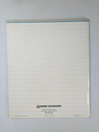 Vintage Apple II Cable and Connector Guide Book A2F2115 1982 2