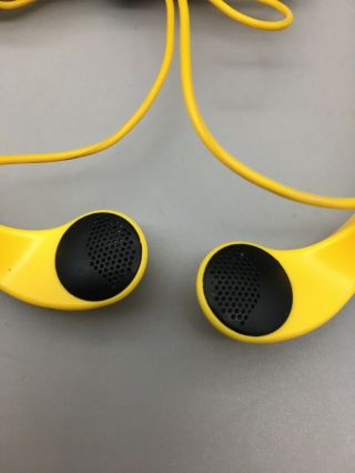 Vintage Sony MDR - W14 Walkman Sport In - Ear Headphones Yellow & Gray B44 3