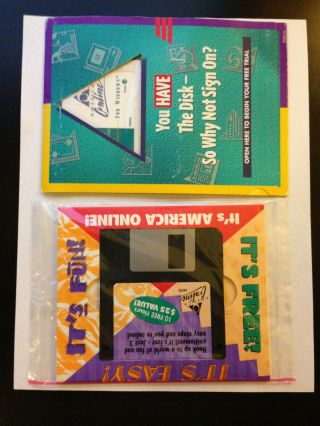 Vintage Aol American Online Floppy Disks Still