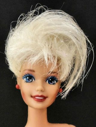 Gorgeous Vintage 1966 Mattel Barbie Platinum Blonde Pop Rocker Ooak Hair Style