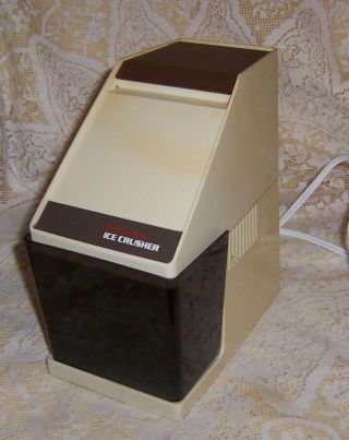Vintage Rival Electric Ice Crusher Model 840/1 Removable Ice Cup Well Usa