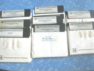 Microcomputer Workshops Apple Ii Vintage 5.  25 Disks 23 Disks