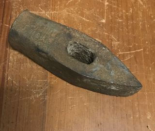 Vintage Plumb U.  S.  A.  3 Lb.  Blacksmith Straight Peen Hammer Head Usa