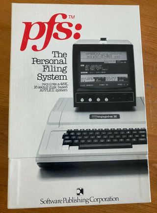 Pfs The Personal Filing System For Apple Ii Computer