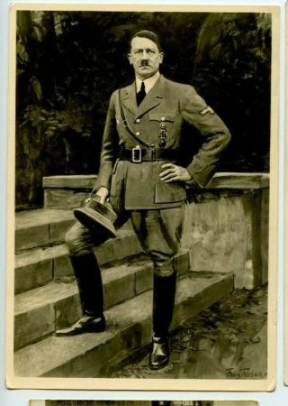 Vintage Postcard Rppc German Military Leader And Head Of State A.  H.