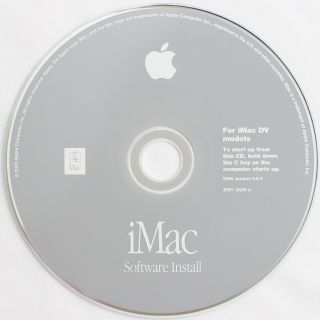 Apple Imac G3 Dv Dvse Summer 2000 Powermac2,  2 Install Disc Os 9.  0.  4 Z691 - 2629 - A
