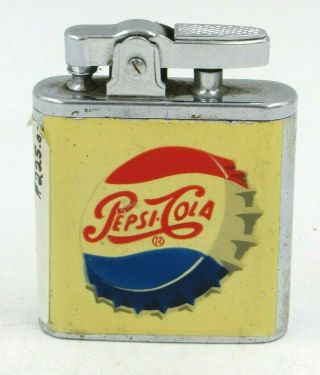 Extremely Rare Vintage Pepsi Cola Musical Lighter [made In Japan] 3 " X 2.  25 " X 1 "