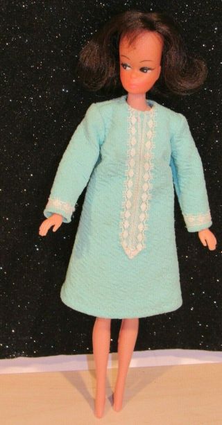 Vintage 1960s Barbie Clone Doll Tnt Doll Vguc With Dress Brunette Hong Kong