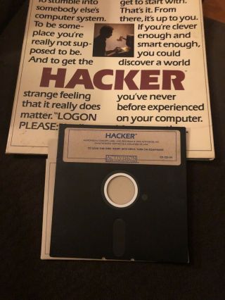 Classic: Hacker By Electronic Arts For Atari 400/800 -