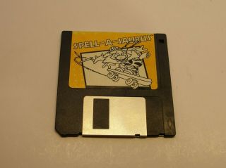 Rare Spell - A - Saurus Disk By First Byte For Apple Iigs