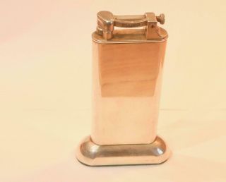 Antique Silver Plated Dunhill Table Lighter 1930 