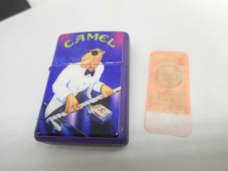 Nos Vintage 1997 Zippo Joe Camel Cigarette Light Lighter In Case