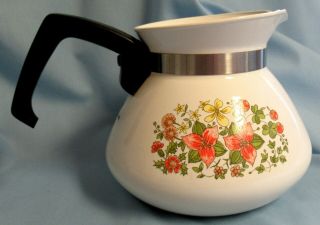 Vintage Indian Summer Corning Ware 6 - Cup Teapot P - 104 No Lid