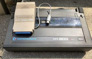 Commodore Mps 803 Printer And 1660 Modem