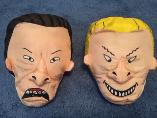 Vintage Very Rare Mtv Beavis And Butt - Head 1994 Slippers Size L 9 - 10