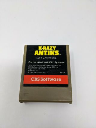 K - RAZY ANTIKS for the Atari 8bit Computers (400/800/600XL/800XL/1200XL & XE) 2