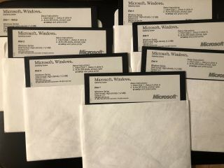 Windows 3.  1 Floppy Disks - 5.  25 - Set Of 7 In