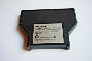 1983 Atari Ti - 99 Computer Pac - Man Texas Instruments Video Game Cartridge