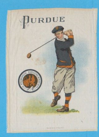 1910 Lg Murad Tobacco Silk S21 Purdue University Golfer - Golf Tough