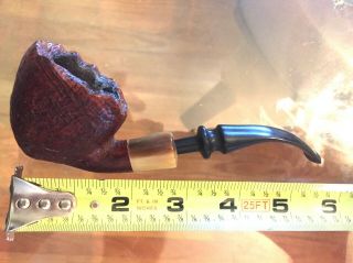 Vintage Danish Freehand Pipe Svendborg (poul Ilsted & Tao Nielsen) With Horn