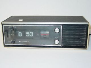 Panasonic Vintage Flip Clock Radio Model Rc - 1280 Made In Japan