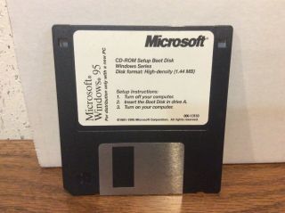 Microsoft Windows 95 Cd - Rom Boot Disk Floppy 00 - 13159