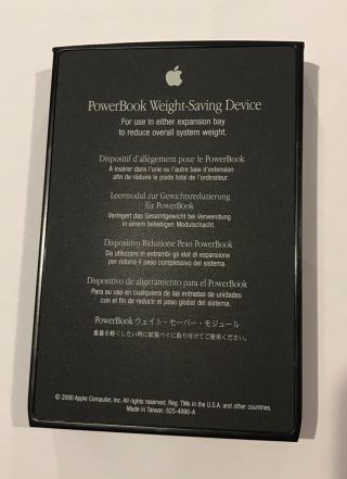 Weight Saving Device For Apple Macintosh Powerbook