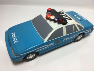 Vintage Rare Funrise 1994 Police Car Blue With Flashing Lights And Sound Ford